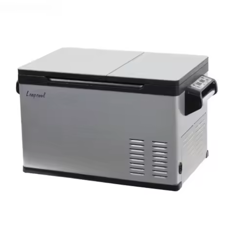 35L 45L 55L Portable Car Refrigerator Freezer, 12V/24V 110V-240V DC/AC Dual Door Mini Fridge 45W for
