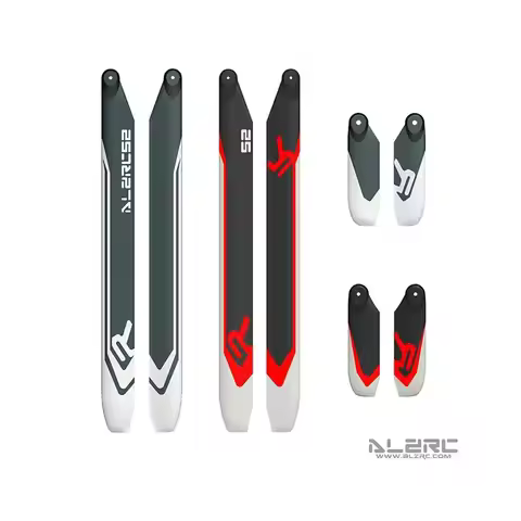 ALZRC New R Series 360MM 380MM 420MM 520MM 700MM Carbon Fiber Main Tail Paddle For Alzrc 420 R42 RC 