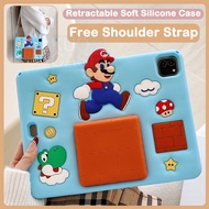 For Samsung Tab A9 A11 8.7 X110 X133 X135 A9+ A11+ A11 Plus 5G X210 X230 X236B Soft Silicone Retract