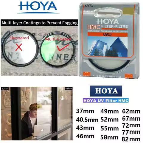 Hoya HMC UV(c) 37_40.5_43_46_49_52_55_58_62_67_72_77_82mm Filter Slim Frame Digital Multi Coated HMC