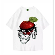 Apple funky T-shirt, men's and women's distro oversize T-shirt