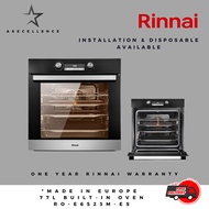 *NEW* RO-E6523M-ES *MADE IN EUROPE 77L BUILT-IN OVEN - 1 YEAR RINNAI WARRANTY + FREE DELIVERY