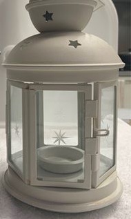 IKEA ROTERN Lattern for Tea Light Candle Holder 玻璃蠟燭燈 White 白色