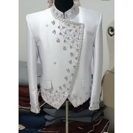 Sequined Groom's Wedding Suit Beskap