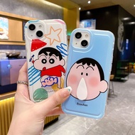 iphone17 mini case iphone 17 pro case Suitable for iPhone16 Crayon Shin-Chan Phone Case Rotatable Du