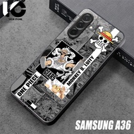 HP Casing SAMSUNG A36 Softcase SAMSUNG A36 Case Glossy Casing Shiny Glass Protector Mobile Phone Acc