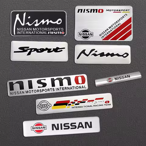 1Pcs 3D Metal Stickers Car Body Trunk Decal For Nissan Sylphy N7 Teana Qashqai Note Navara Juke GTR 