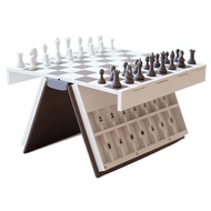 Playbook'd Chess, 3D Printed Chess Book Books Design Folding Board Game for Adults