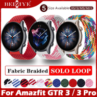 Braided Solo Loop For Amazfit GTR 3 / Amazfit GTR 3 Pro Strap Fabric Nylon Elastic belt bracelet str