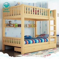 【In stock】有现货SHEEP BUNK BED KIDS Solid Wood Bed Double Decker Bed Frame Solid Wood Bunk Bed Wooden Bunk Bed Katil Dua Tingkat