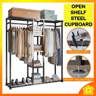 [OneHome] Garment Rack Wardrobe Hang Cloth Open Shelf Rak Besi Sangkut Pakaian Baju Kain Almari Kabi