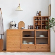 Nordic Light Luxury Walnut Dining Side Cabinet Nordic Storage Cabinet Living Room Entrance Cabinet L