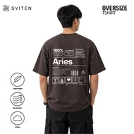 SVITEN Aries Oversize T-Shirt - Heavyweight Jumbo Top - Unisex T-Shirt OSMO247