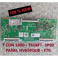 TCON T CON LOGIC Board 5800-T65BF7-0P00 VER00.01 PANEL HV650QUB-F70
