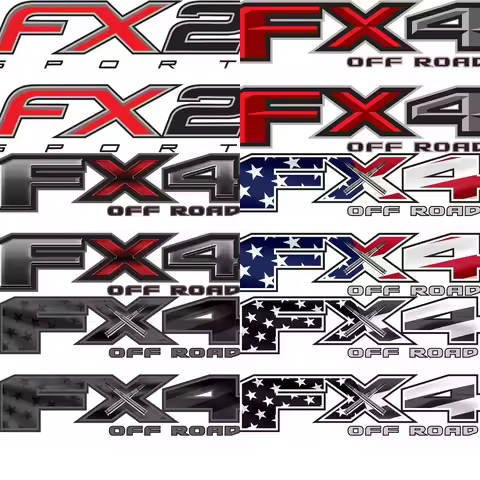 FX4 Off Road Decal Replacement Sticker Bedside Emblem for 4x4 Truck Super Duty (FX4 Off Road Decals 