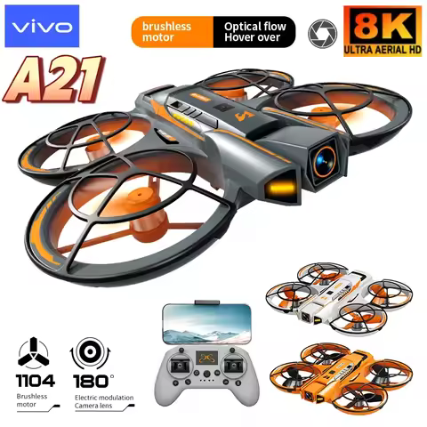 VIVO A21 Pro VR Drone 8K Profeissional Aerial HD Dual Camera Intelligent Opstacle Avoidance Brushles