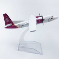 16CM Alloy Airplane Model Hunnu Fokker 50 Sales Good Sales Spiral Airplane