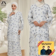 ZOE ARISAH Haqira Axenda Kurung Moden Floral Printed Lace Muslimah Wanita Baju Raya 2026 Modern Berc