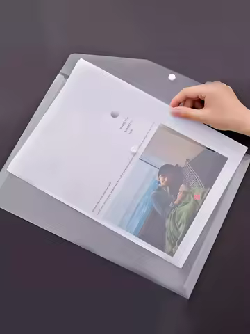 5/10 Pcs/set A4 Transparent File Bag PVC Documents Filing Storage Bag Student Organizer Information