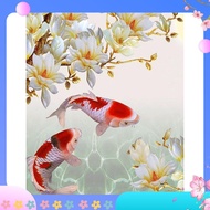 [a1t7jhwv]DIY 5D Full  Painting Kit  Art Kits for Adults  Fish Paint with Diamonds Kits Diamonds Emb
