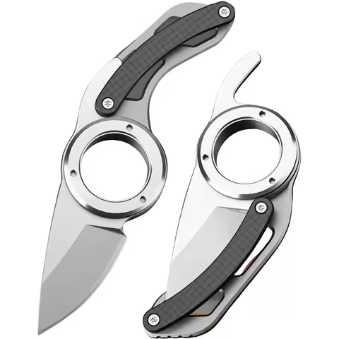 Mini EDC Folding Practical Knife with 5Cr15 Steel Blade, EDC Pocket Knife, Outdoor Camping and Hikin