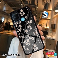 HP Realme C17 7i Case Aesthetic Motifhp Floral Image Custom Wallpapers Modern Design Cool Case Hardc