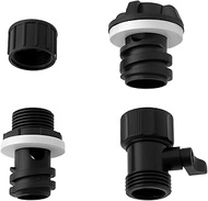 YINETTECH Set of 3Pcs Cooler Drain Plugs Hose with Shut Off Valve Compatible with YETI Compatible wi
