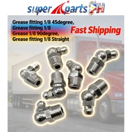 rease fitting 1/8 45degree Grease fitting 1/8 90degree Grease fitting 1/8 Straight degree