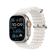Apple Watch Ultra 2 智能手錶 GPS+流動網絡 49mm鈦金屬錶殼白色海洋錶帶預計30天内發貨 -