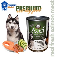 AOZI Can SALMON Pure Natural Organic Wet Dog Food 430g - furpect mart