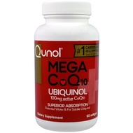 Qunol Mega CoQ10 Ubiquinol 100 mg 60 Softgels