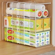 垃圾袋收納 浴室 廚房櫥櫃 分隔保鮮袋保鮮膜塑膠袋收納盒 調料置物架（平行進口）（快遞送貨上門）
