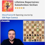 PREMIUM CHESS VIDEO | Lifetime Repertoires Kalashnikov Sicilian  with GM Pepe Cuenca  (Videos & PGN)