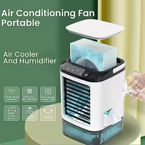 Fans handheld Floor standing fan Neck cooling tube Pocket fan Mini fan portable usb Ac portable Vent