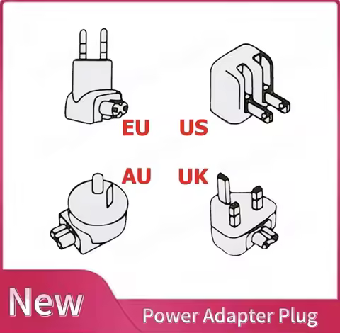 EU US UK AU Plug Adapter For Macbook Pro Air Magnetic / USB C Power Adapter Plug 45W 60W 85W 30W 61W