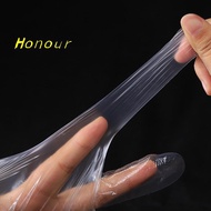 [Honour-t] 400Pcs/200bags Disposable PE Gloves Individual Paage Plastic Gloves Lab Food Grade Hand G