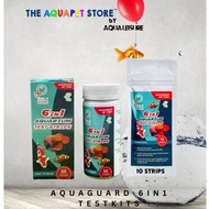 AquaGuard 6 in 1 Aquarium Test Strips / Test Kit - Nitrate(NO3), Nitrite(NO2), Chlorine,GH,PH,KH for