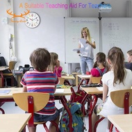 [Redpowderyan.] Wall Clock for Kids Silent Colorful Teaching Time Clock for Kids Room, Classroom, Sc