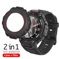 Fit For Amazfit T-REX Pro Case Bumper + Tempered Glass Screen Protector Soft TPU Protective Film Amazfit T RE Smartwatch