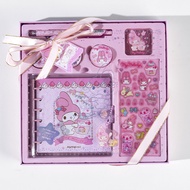 Gift Set เครื่องเขียน 10ชิ้น ลิขสิทธิ์แท้ สมุดสันห่วง สติกเกอร์ ปากกาเจล เทปวาชิ ของขวัญ น่ารัก Sanr