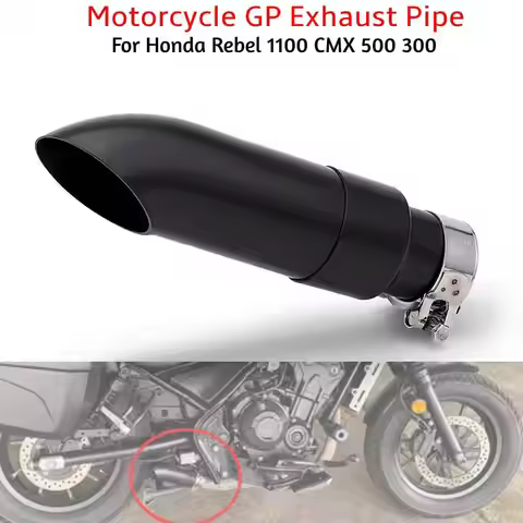 Motorcycle GP Exhaust Pipe Slip-On Short Mufflers With DB Killer for Honda Rebel 1100 CMX 500 300 CM