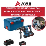 Bosch GBH36V-LI Plus HD Rotary Hammer 36V 4.0Ah AL3680CV L-Boxx 06119060L0