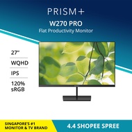 PRISM+ W270 PRO 27 WQHD [2560 x 1440] IPS 120% sRGB Professional Monitor