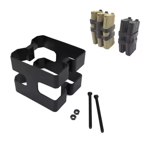 NEW Rifle Dual Magazine Coupler Link Clip Pouch for AR15 M4 HK416 5.56mm Magazine Mag Coupler Speed 