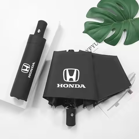 Car Logo Automatic Folding Windproof Sunshade Umbrella For Honda Mercedes Benz Volkswagen Land Rover