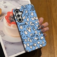 Samsung Galaxy S25 Ultra Case Macaron Pattern Matte Black Soft Case TPU Phone Case Samsung s23ultra/