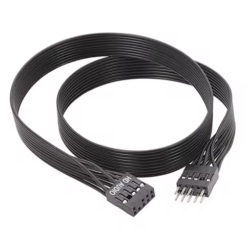 9Pin Extension Cable for PC Mainboard Flat Cable Computer 9PIN to 9 Pin Male to Female HD Sound Conn