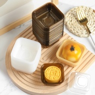 ST-🌊Transparent Moon Cake Square Base Support Green Bean Cake Plastic Uptake Box Inner Support Egg Yolk Crisp Packing Ba