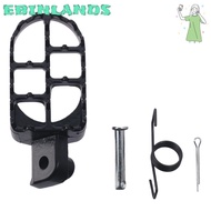 EBINLANDS Dirt Bike Foot Pegs, Black 110x49mm(4.33x1.93in) Dirt Bike Footrest, Hole Diameter 8mm(0.3