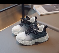 C MALL รองเท้าผ้าใบเด็กผู้หญิง แฟชั่น สีทรูโทนน่ารักๆ (มี3สีให้เลือก ชมพู/ม่วง/ดำ) รุ่น J010